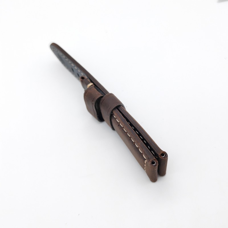 Brown Black Calf Leather for 22mm Tang buckle PAM PAM111 Strap 24mm / 22mm  Fashion Watch Band