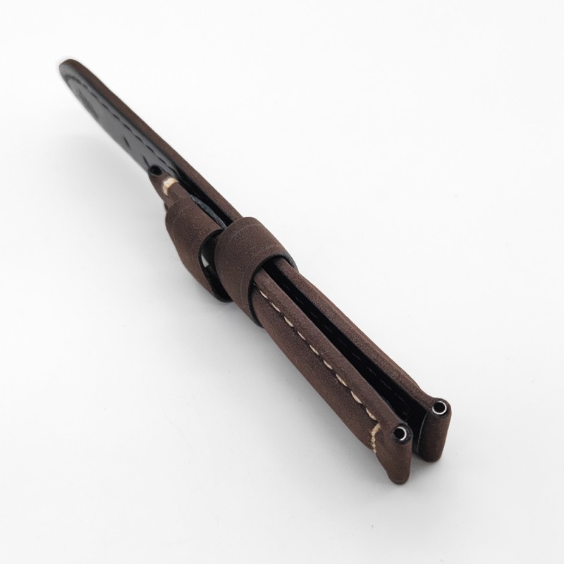 24mm / 22mm  Calf Leather for 22mm Tang buckle PAM PAM111 Suede lether strap Brand