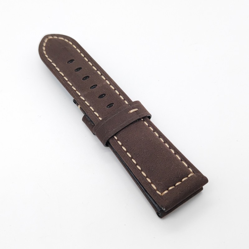 24mm / 22mm  Calf Leather for 22mm Tang buckle PAM PAM111 Suede lether strap Brand