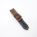 24mm / 22mm Grey Green Calf Leather Folding Deployment Clasp Band Strap For PAM PAM111 Watch