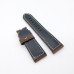 24mm / 22mm Grey Green Calf Leather Folding Deployment Clasp Band Strap For PAM PAM111 Watch