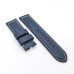 24mm / 22mm Dark Blue Waxy Calf Leather Wirst Band Strap for PAM RADIOMIR LUMINOR Watch