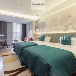 Customized hotel furniture full guest room bed five-star hotel