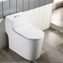 household toilet water-saving quiet toilet, ceramic bathroom deodorant and anti blocking