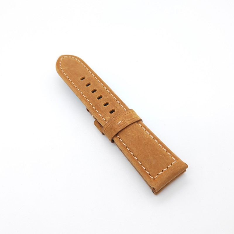 Brown Calf Leather Strap 24mm / 22mm Watch Band for PAM RADIOMIR LUMINOR Premium Quality Watchband Accessories